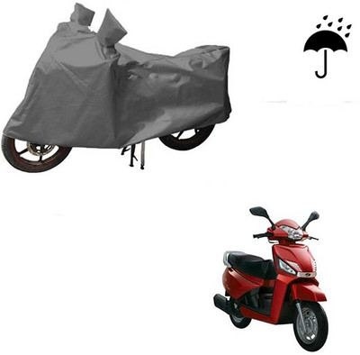 THE REAL ARV Waterproof Two Wheeler Cover for Mahindra(Gusto, Grey)