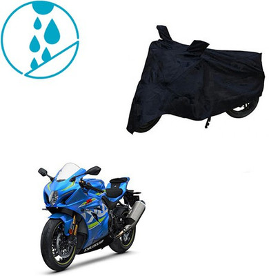 Mdstar Waterproof Two Wheeler Cover for Suzuki(GSX, Black)