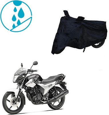 SRENTERPRISES Two Wheeler Cover for Yamaha(SZ R, Black)