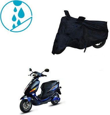 SRENTERPRISES Two Wheeler Cover for Hero(Electric Cruz, Black)