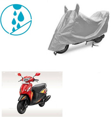 SRENTERPRISES Two Wheeler Cover for Hero(Pleasure, Silver)