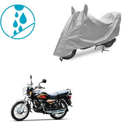 SRENTERPRISES Two Wheeler Cover for TVS(Max 4R, Silver)