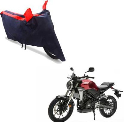 Love Me Waterproof Two Wheeler Cover for Honda(CB300R, Red, Blue)