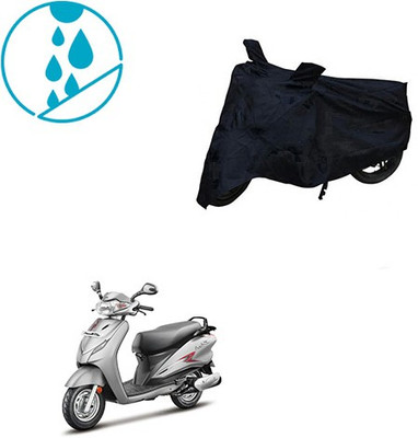 SRENTERPRISES Two Wheeler Cover for Hero(Moto Corp Duet, Black)