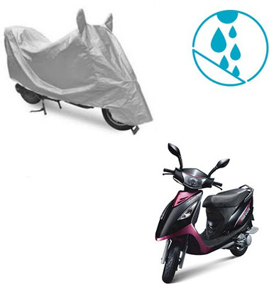 RPSENTTERPR Waterproof Two Wheeler Cover for TVS(Scooty Streak, Silver)