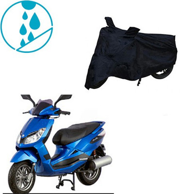 SRENTERPRISES Two Wheeler Cover for Bajaj(Sunny, Black)