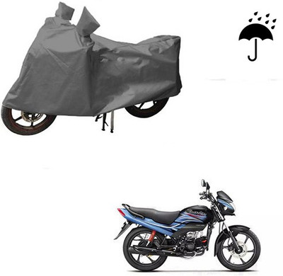 HYBRIDS COLLECTION Waterproof Two Wheeler Cover for Hero(Passion Plus, Grey)