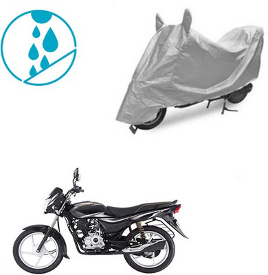 SRENTERPRISES Two Wheeler Cover for Bajaj(Platina 100 DTS-i, Silver)