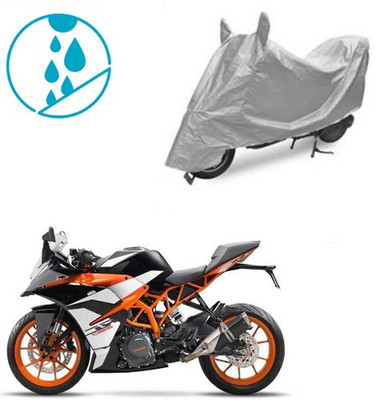 SRENTERPRISES Two Wheeler Cover for KTM(RD 350, Silver)