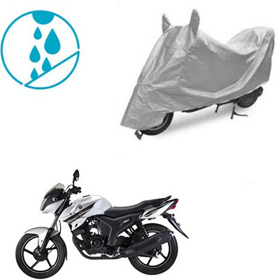 SRENTERPRISES Two Wheeler Cover for Yamaha(SZ-S, Silver)