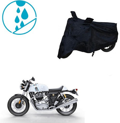 SRENTERPRISES Two Wheeler Cover for Royal Enfield(Continental GT, Black)