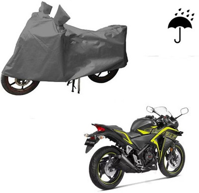 Atulit enterprises Waterproof Two Wheeler Cover for Honda(CBR 250R, Grey)