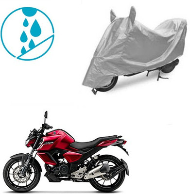 SRENTERPRISES Two Wheeler Cover for Yamaha(FZ-S, Silver)