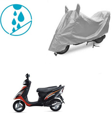 SRENTERPRISES Two Wheeler Cover for TVS(Streek, Silver)