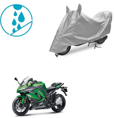 SRENTERPRISES Two Wheeler Cover for Kawasaki(Ninja 1000, Silver)