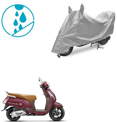 SRENTERPRISES Two Wheeler Cover for Suzuki(Access SE, Silver)