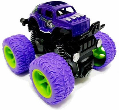 HREYANSH COLLECTION 4WD Monster Truck Shockproof Cars Push and Go Toy Truck Friction Powered Cars 4 Wheel Drive Vehicles for Toddlers Children Boys Kids Birthday Gift (Pu