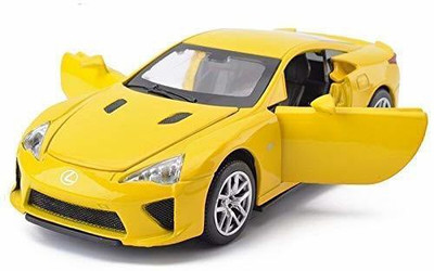 Galactic 1:32 scale Lexuslfaa Die cast Alloy Metal Car Model Pull Back Car for Children Toys Light & Sound, Openable Hood, Trunk and Doors Best Gift for Boys and Girls Be