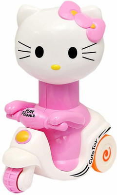 WONDER CREATURES Cute Kitty Scooter Ride On Toy Non Battery Operated For Kids ( Multi color )(Multicolor, Pack of: 1)