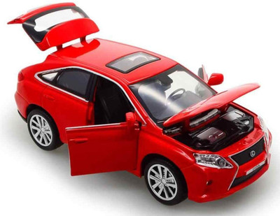 Galactic 1:32 scale LexusaRX450H Die cast Alloy Metal Car Model Pull Back Car for Children Toys Light & Sound, Openable Hood, Trunk and Doors Best Gift for Boys and Girls