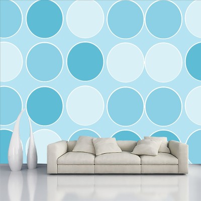 Print Panda Decorative Blue Wallpaper(228 cm x 40 cm)