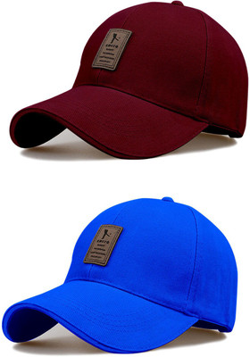 ALAMOS Applique Sports/Regular Cap Cap(Pack of 2)
