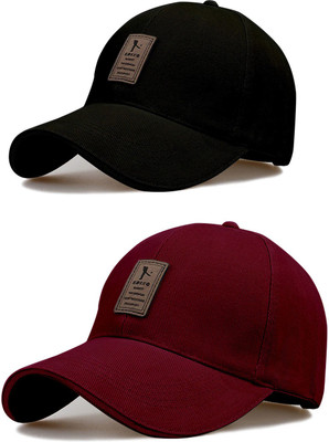 ALAMOS Applique Sports/Regular Cap Cap(Pack of 2)