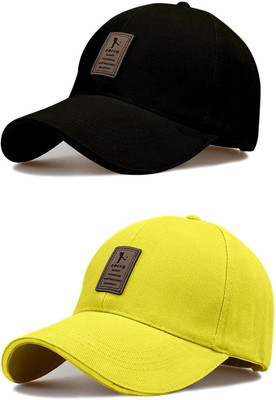 ALAMOS Applique Sports/Regular Cap Cap(Pack of 2)