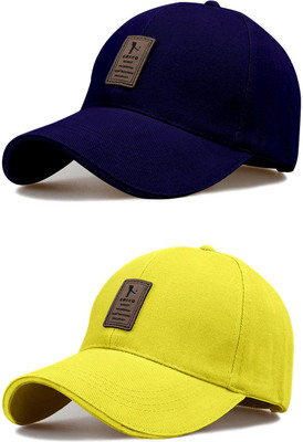 ALAMOS Applique Sports/Regular Cap Cap(Pack of 2)