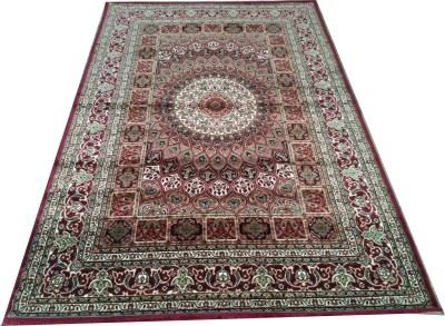 BDH COLLECTION Multicolor Wool Carpet(4 ft,  X 6 ft, Rectangle)