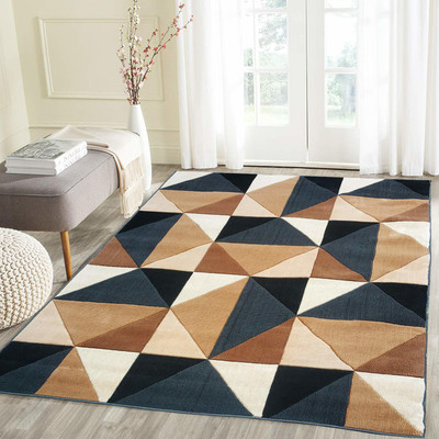 BDH COLLECTION Multicolor Wool Carpet(5 ft,  X 7 ft, Rectangle)