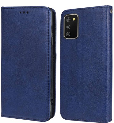 Unistuff Flip Cover for Samsung Galaxy M02s, Samsung Galaxy F02s(Blue, Dual Protection, Pack of: 1)