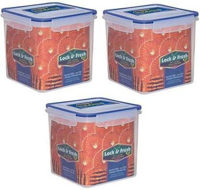 PRAGATI SALES Plastic Utility Container  - 2300 ml(Pack of 3, White)