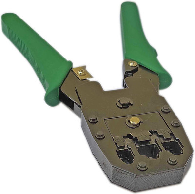 Inditrust 3 in 1 Modular Crimping Tool, Rj45, Rj11 Cat5e/cat6 LAN Cutter Multi Function wire cutter Manual Crimper