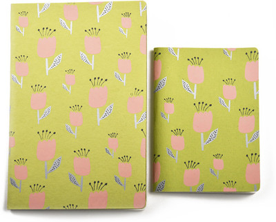 Bluecat Handmade Assorted Planner/Organizer Grid 60 Pages(Green, Pack of 2)