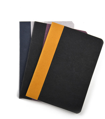 Bluecat Handmade A6 Planner/Organizer Unruled, Dots and Grid 60 Pages(Black, Grey, Mauve, Pack of 3)