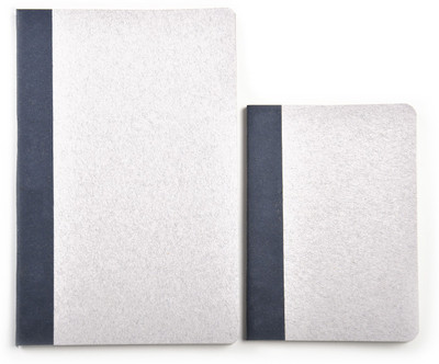 Bluecat Handmade A5 Planner/Organizer Unruled 60 Pages(Light Grey, Pack of 2)