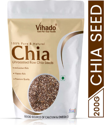 Vihado Chia Seeds Weight Loss, Raw Super Food - 200g Chia Seeds(200 g)