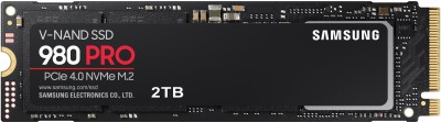 SAMSUNG 980 Pro 2 TB Laptop, Desktop Internal Solid State Drive (SSD) (MZ-V8P2T0BW)(Interface: PCIe NVMe, Form Factor: M.2)