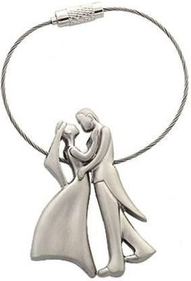 V E Romantic Happiness Couple Silver Key ring, couple key chain Key Chain Key Chain
