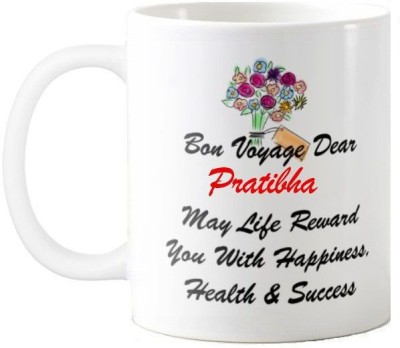 Exocticaa Farewell Pratibha Retirement Wish 97 Ceramic Coffee Mug(330 ml)