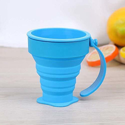 smile4u Collapsible Foldable SD=54D Leak Proof Serve Ware Tea Coffee Cup Plastic Coffee Mug(250 ml)