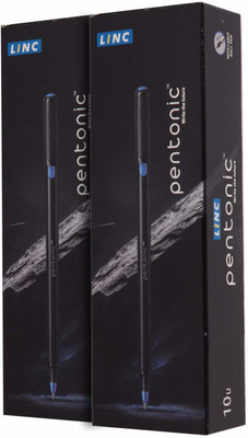 Pentonic Stick Ballpoint Pens by THE MARK Ball Pen(Pack of 20, Ink Color - Blue)