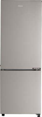 Haier 256 L Frost Free Double Door Bottom Mount 2 Star Convertible Refrigerator(Moon Silver, HEB-25TGS)
