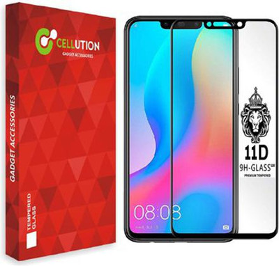 Cellution Edge To Edge Tempered Glass for Huawei Nova 3i(Pack of 1)