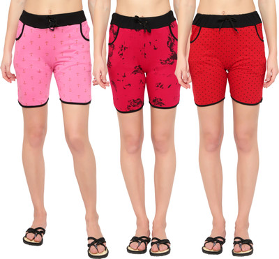 MYO Printed Women Multicolor Regular Shorts