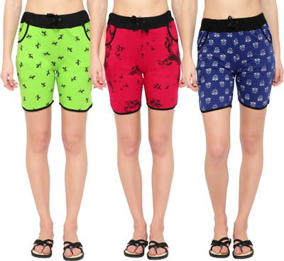 MYO Printed Women Multicolor Regular Shorts