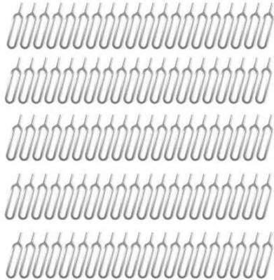 Creativo ( PACK OF-100 PCS ) SIM Card Tray Open Eject Pin Removal Tool Needle Opener Ejector for All Phones Sim Adapter (Steel) Sim Adapter  (STEEL)