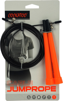 COCKATOO SKIPPING CABLE JUMPROPE Speed Skipping Rope(Length: 460 cm)