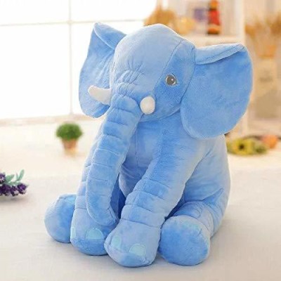 kashish trading company Soft Gift blue elephant pillow For Some One (55-60 cm)  - 60 cm(Multicolor)